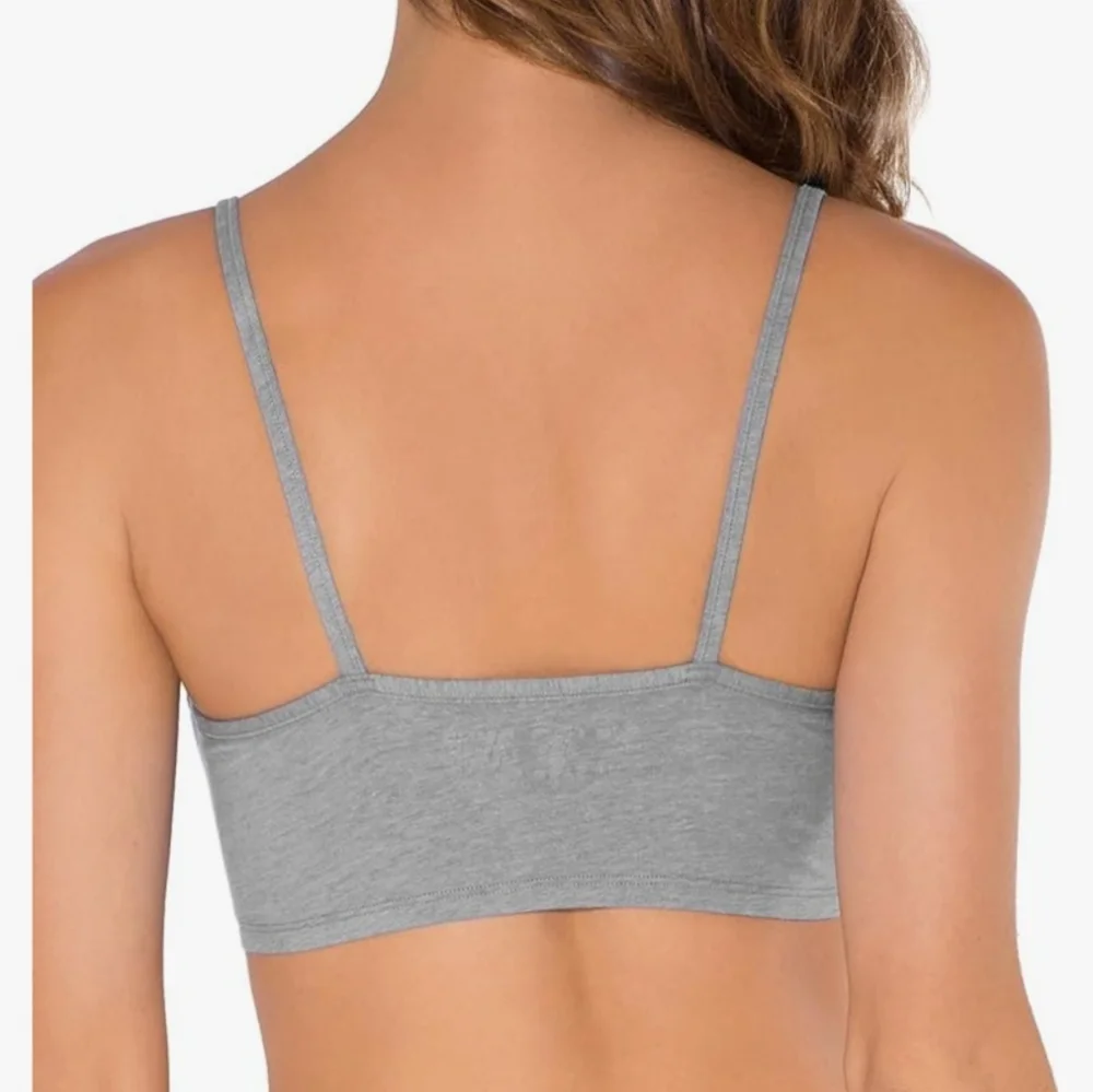 Fruit Of The Loom Spaghetti Strap Sports Bras Size 42 White Gray Blue Value Pack - Picture 7 of 8